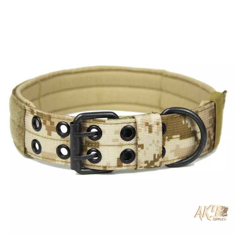 2 inch Working Dog Collar - Military Edition -  Desert Camo
